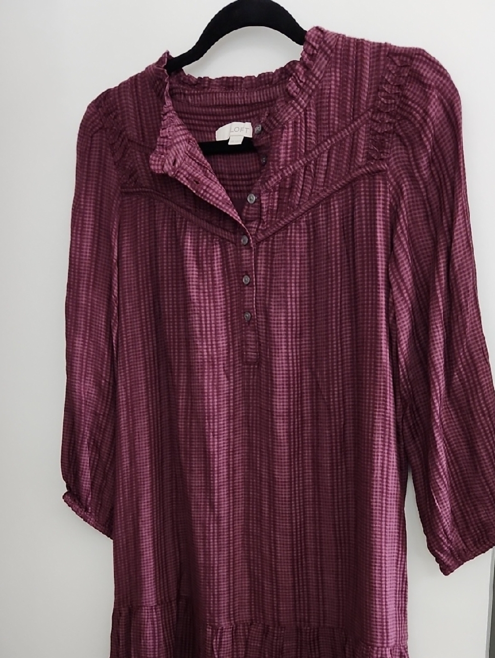 LOFT Mauve 2-pocket denim dress